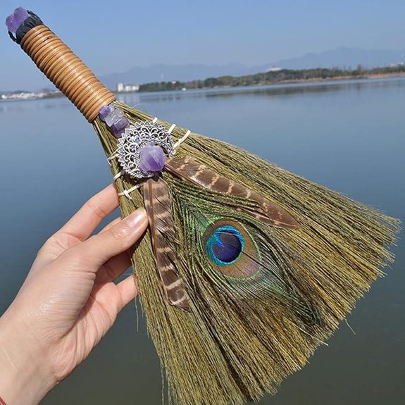 Wiccan Ritual Broom Kit for Witchcraft and Decor