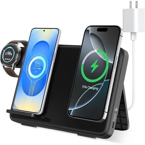 3-in-1 Wireless Charging Station for Apple & Samsung