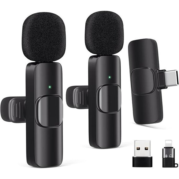 Wireless Lavalier Microphone for iPhone and Android