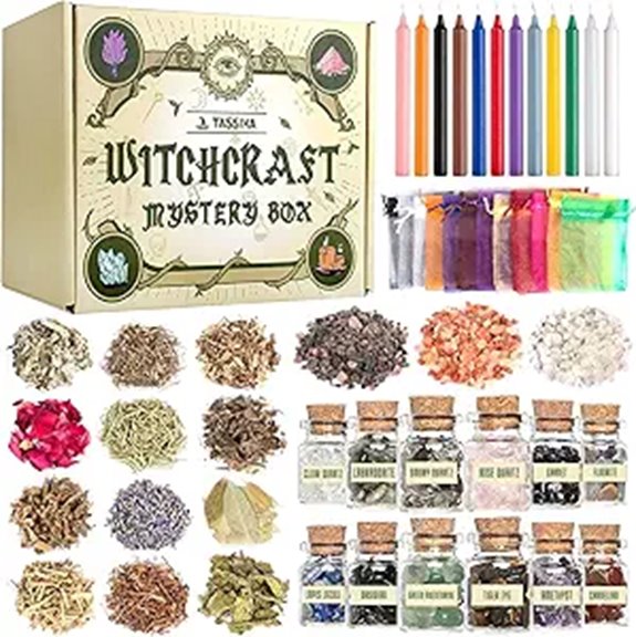 Tassika Witchcraft Starter Kit with Crystals and Herbs
