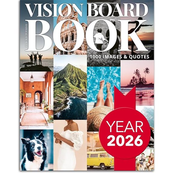 Vision Board Book for Women with Quotes & Art
