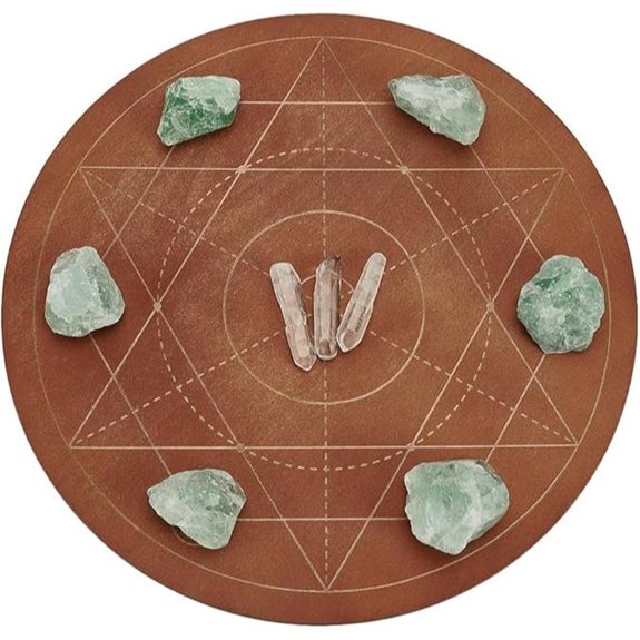 FingerInspire Wooden Crystal Grid Board for Rituals