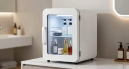 compact skincare and beverage storage