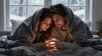 cozy winter couples blanket