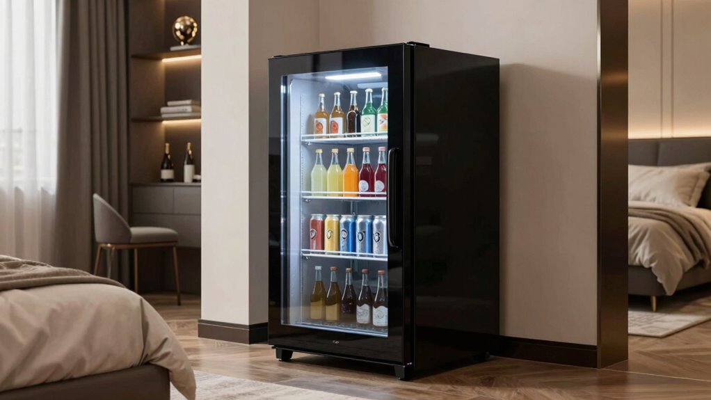 efficient quiet stylish beverage fridge