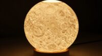elegant glowing moon lamp
