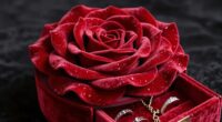 elegant rose jewelry box