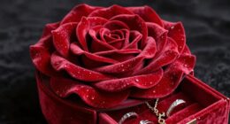 elegant rose jewelry box