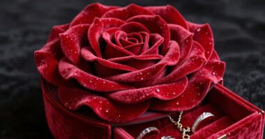 elegant rose jewelry box