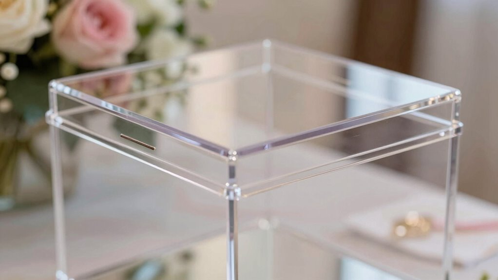 elegant secure wedding keepsake box