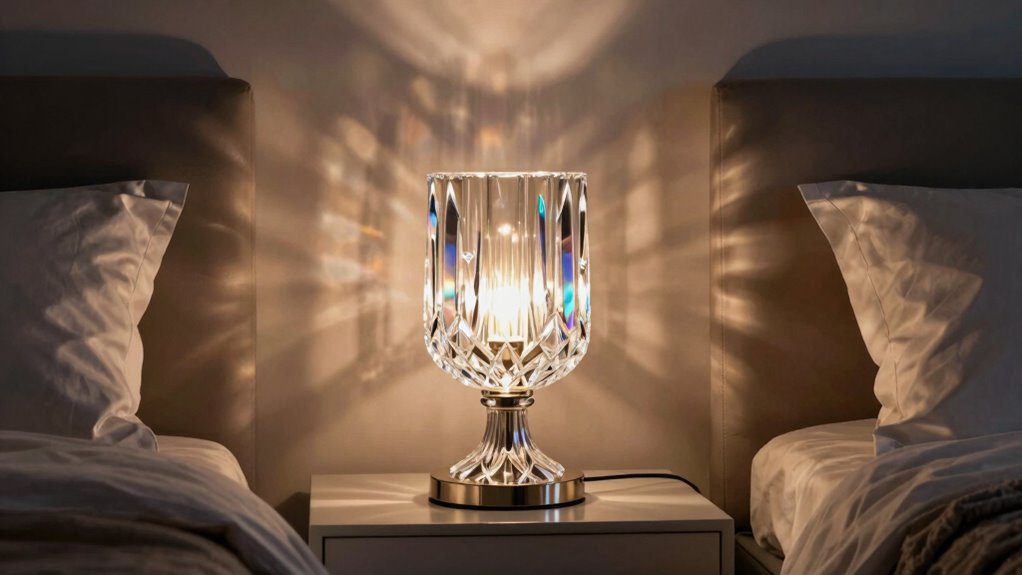 energy boosting crystal lighting ambiance