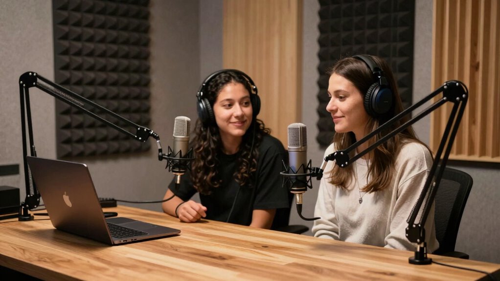 high quality podcast microphone setup