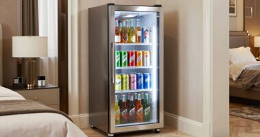 ideal bedroom beverage storage