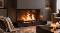 luxurious indoor fireplace ambiance