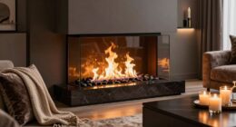luxurious indoor fireplace ambiance
