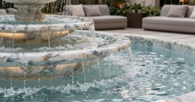 luxury indoor fountain decor