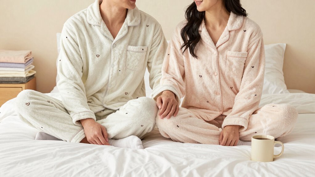 matching cozy sleepwear pairs
