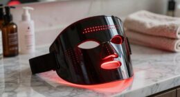 popular red light skincare mask