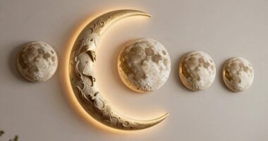 premium moon phase wall decor