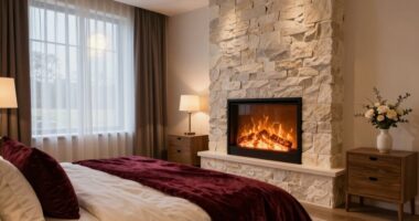 romantic bedroom fireplace upgrade