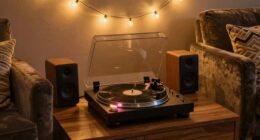 romantic bluetooth turntable setup