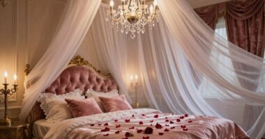 romantic canopy bed design