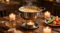 romantic cozy fondue evenings