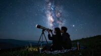 romantic stargazing telescope experience