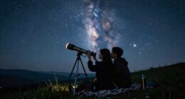 romantic stargazing telescope experience