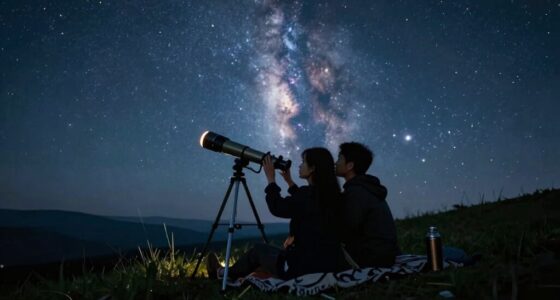 romantic stargazing telescope experience