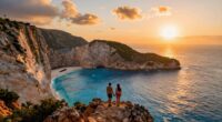 romantic travel drone footage