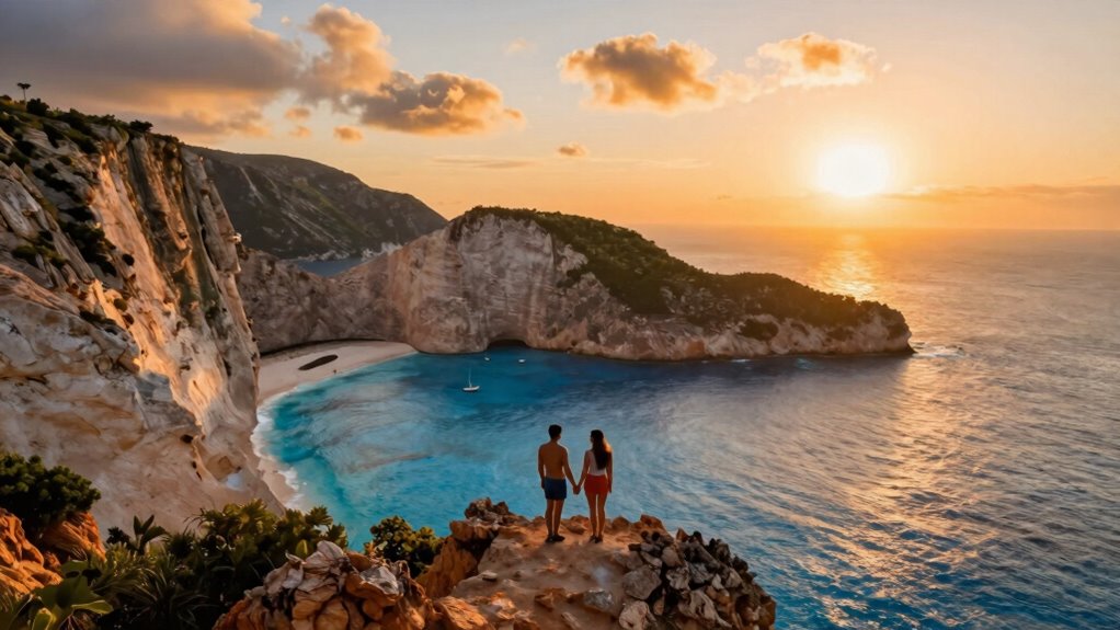 romantic travel drone footage