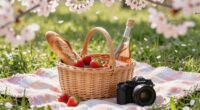 springtime romantic outdoor dining