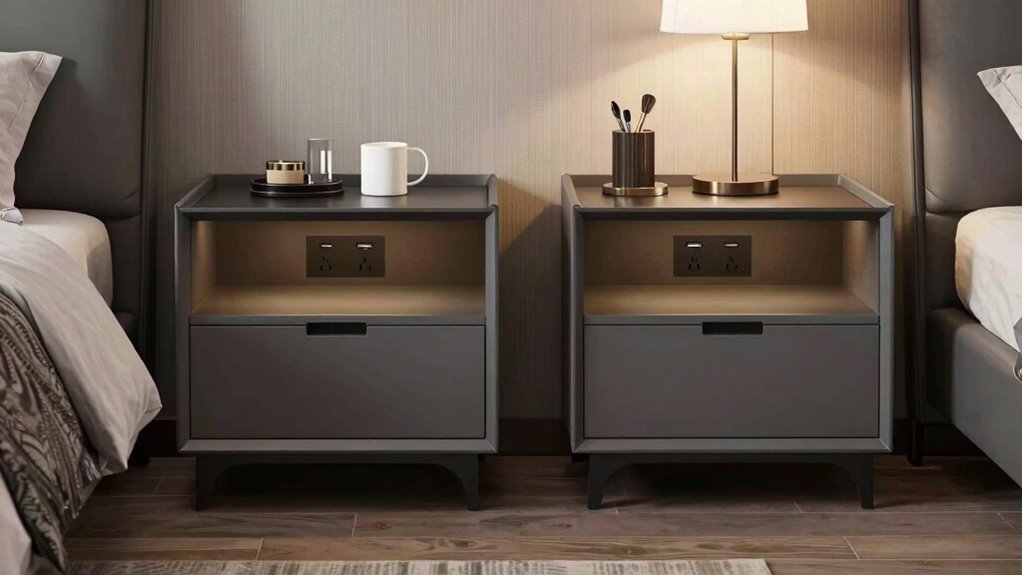 stylish space saving nightstands