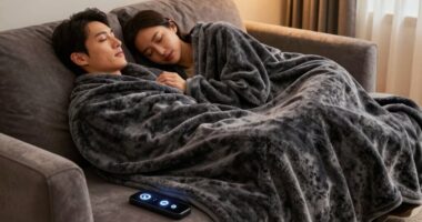 warm spacious couple s blanket